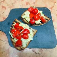 Foto di Bruschette fresche per PicNic veg