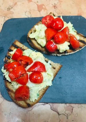 Foto di Bruschette fresche per PicNic veg