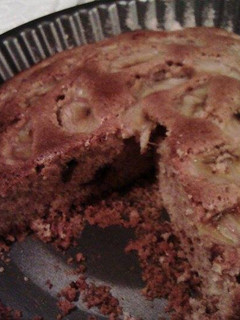 Una foto de Pastel de plátano y chocolate (de aprovechamiento)