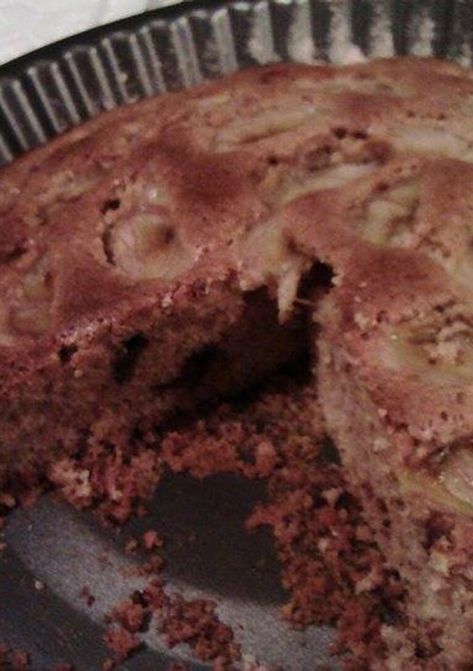 Una foto de Pastel de plátano y chocolate (de aprovechamiento)