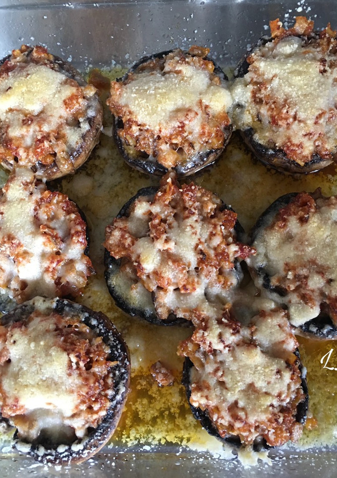 Una foto de Champiñones rellenos con sobrasada