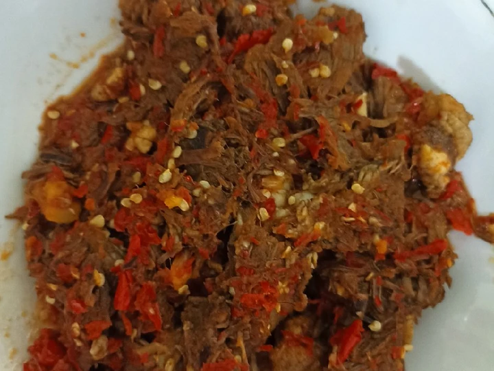 Langkah Gampang Menyiapkan Resep Dendeng rica-rica balado (anti gagal) yang  Bikin Ketagihan Anti Ribet, Bisa Manjain Lidah
