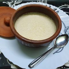 A picture of Sweet Caramelised Yogurt or Misti Doi.