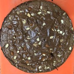 A picture of Black sticky rice pudding.