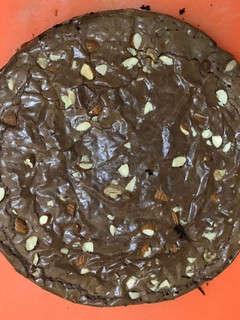 A picture of Black sticky rice pudding.