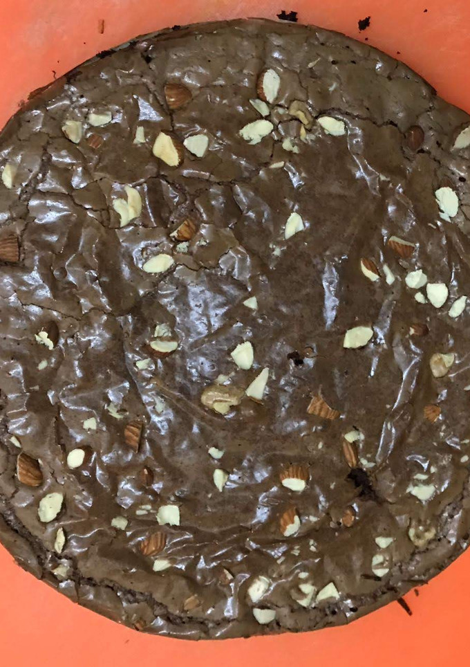 A picture of Black sticky rice pudding.