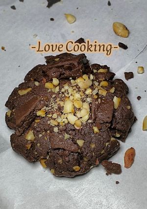 Foto resep Double Choco Nut Cookies