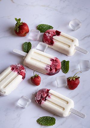 Une photo de Délices glacés à la fraise