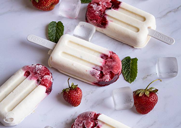 Easiest Way to Prepare Homemade Délices glacés à la fraise