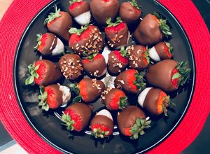 Una foto de Fresas con chocolate