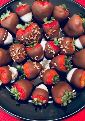 Una foto de Fresas con chocolate