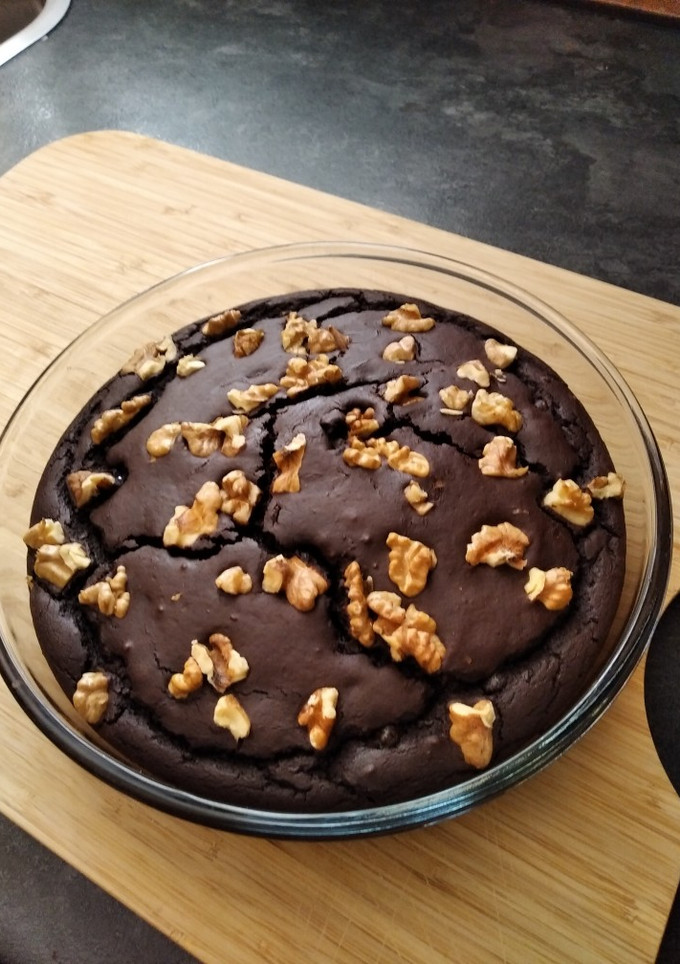 Una foto de Brownie de judías rojas con chocolate