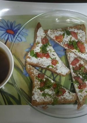 صورة لوصفة شرائح التوست المحمص بالجبنه