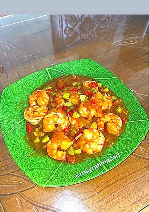 Foto resep Udang Pete Mentega Saus Tiram