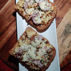 Open Egg Cheese Sandwich A picture of Open Egg Cheese Sandwich.