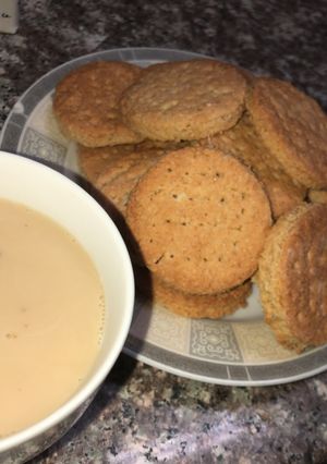 صورة لوصفة بسكوت الشوفان بدون بيض 🍪