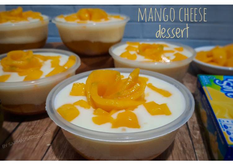 Mango cheese dessert