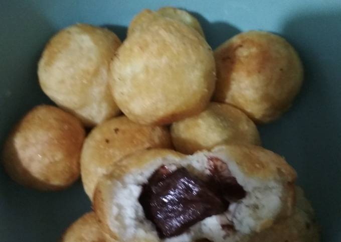 Ini dia! Bagaimana cara bikin Donat Ketan Isi (takaran sendok) yang spesial