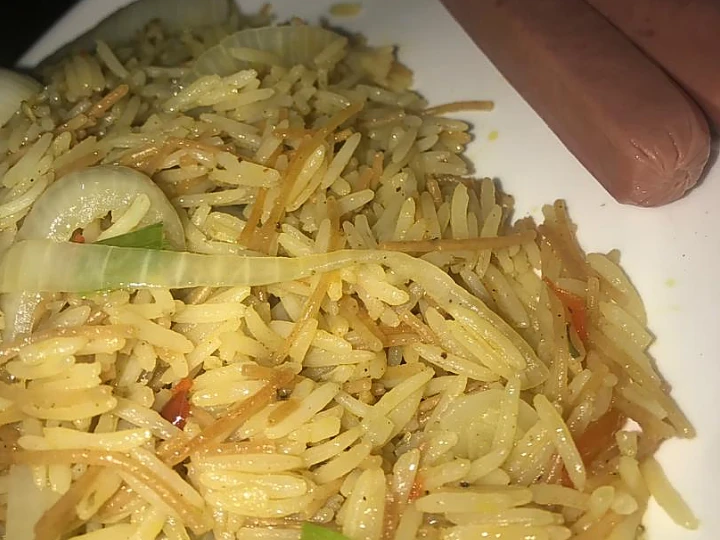 Recipe Soyayyar shinkafar basmati rice tare da spaghetti da sausage the Delicious Delicious