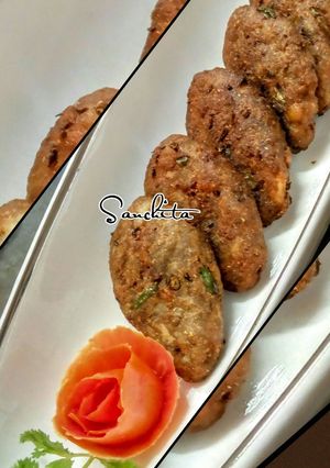 A picture of Rajma kababs.
