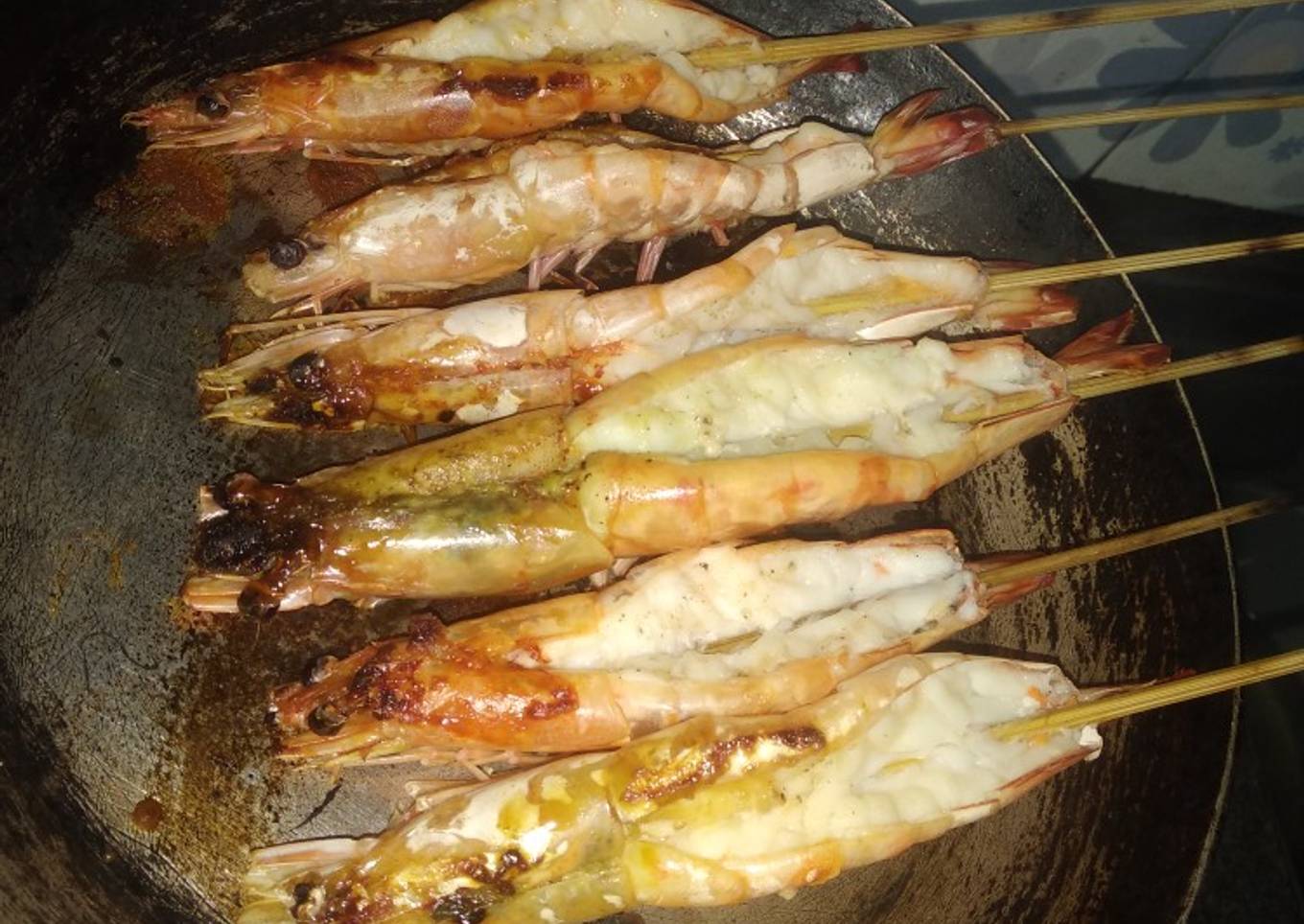 Udang bakar sederhana