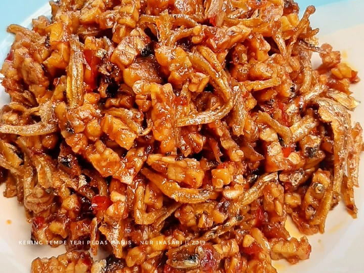 Langkah Gampang Menyiapkan Resep 35. Kering Tempe Teri Pedas Manis yang Lezat Sekali Anti Ribet, Lezat