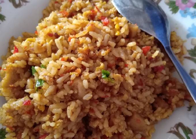 Resep Nasi goreng simple ala pinggir jalan, Enak