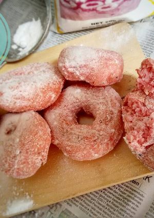 Foto resep DONAT BUAH NAGA tanpa telur