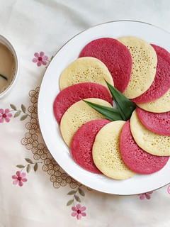 Foto resep Serabi Merah Putih Kuah Kinca