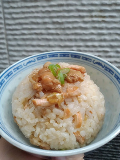 Foto resep Nasi salmon teriyaki