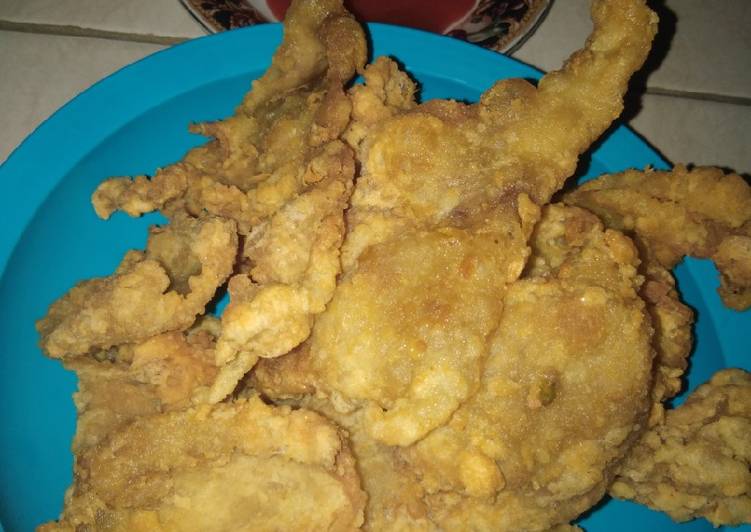 Resep Crispy salted paper chicken skin, Bisa Manjain Lidah