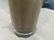 Una foto de frappe de chocolate