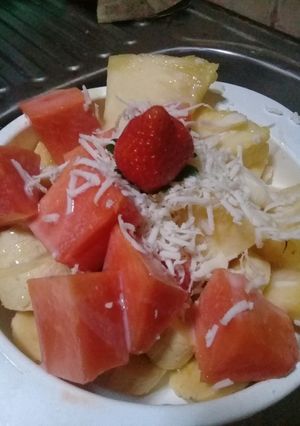 Foto resep Salad Buah saus SKM