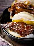 BBĐL kẹp Gà Teriyaki - Taiwanese Bao with Teriyaki Chicken