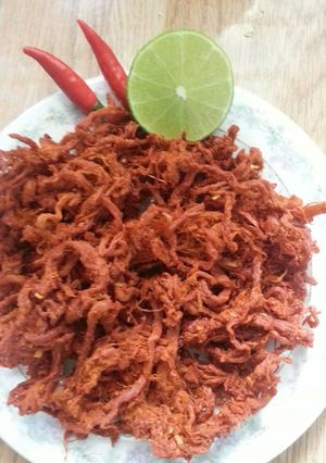 Hình của món Thịt heo khô.