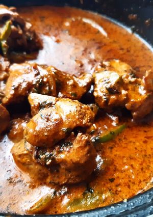 A picture of Creamy coconut chicken livers.