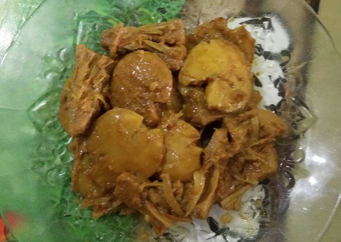 Ini dia! Bagaimana cara memasak Rendang Jengkol mix Nangka Muda  lezat