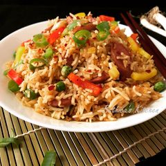 A picture of Sausage Fried Rice - Chinese style.