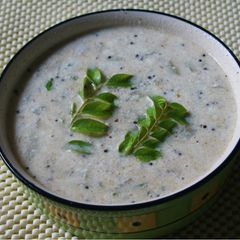 A picture of Cucumber Pachadi.