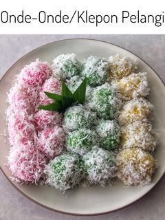 Foto resep Onde Onde/Klepon Pelangi Super Lembut