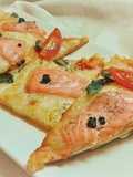Pizza de salmón