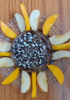 A picture of Healthy chocolate ice-cream.
