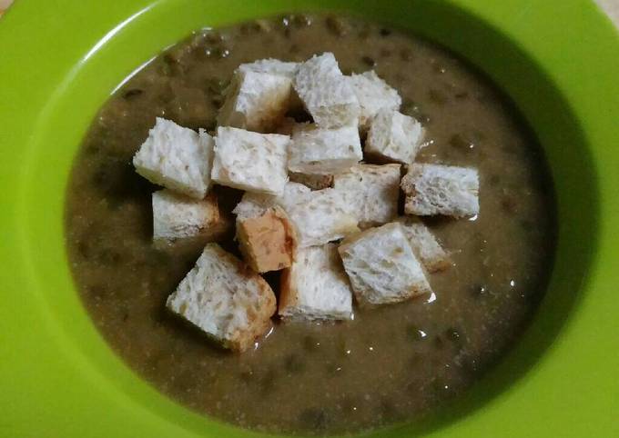 Resep Bubur Kacang Ijo Tabur Roti Tawar Oleh Lusi Susana Kotaraja Cookpad