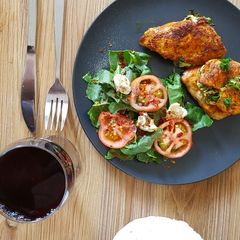 Creamy Spinach Stuffed Chicken A picture of Creamy Spinach Stuffed Chicken.