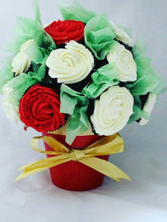 Una foto de Bouquet de cupcakes/ Receta para el día de la madre