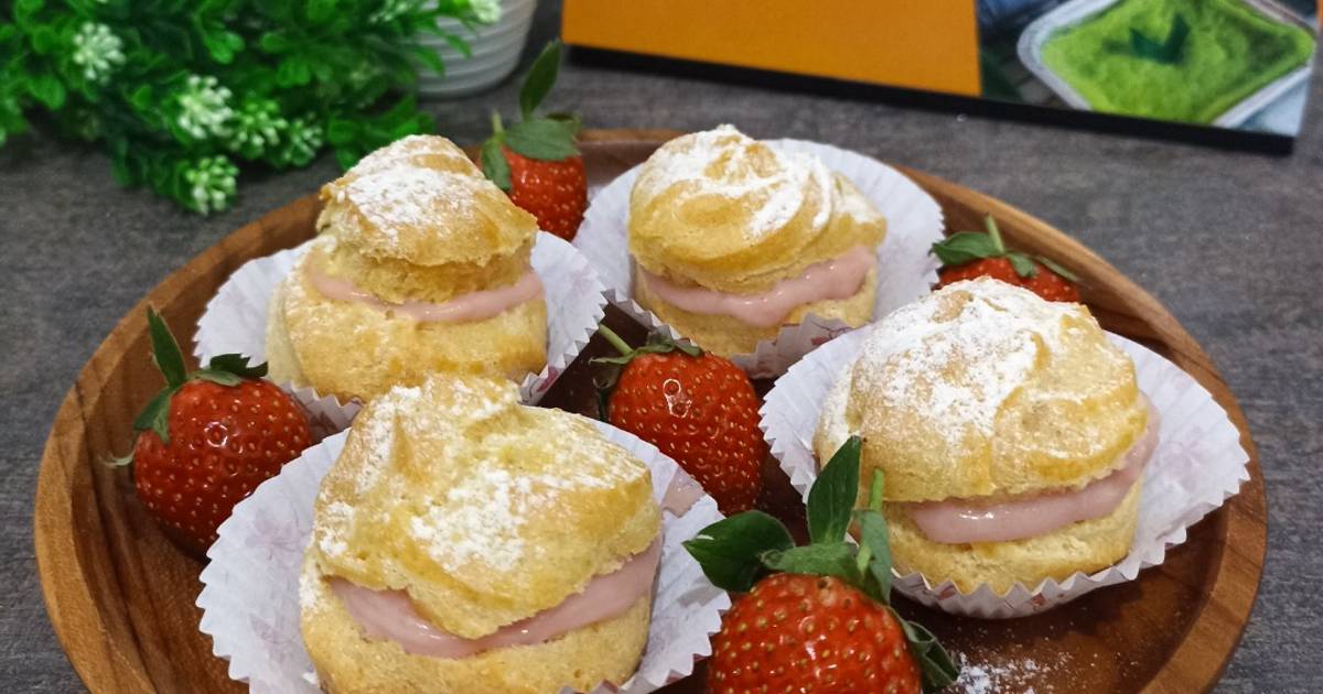 114 resep kue sus isi vla strawberry enak dan mudah - Cookpad