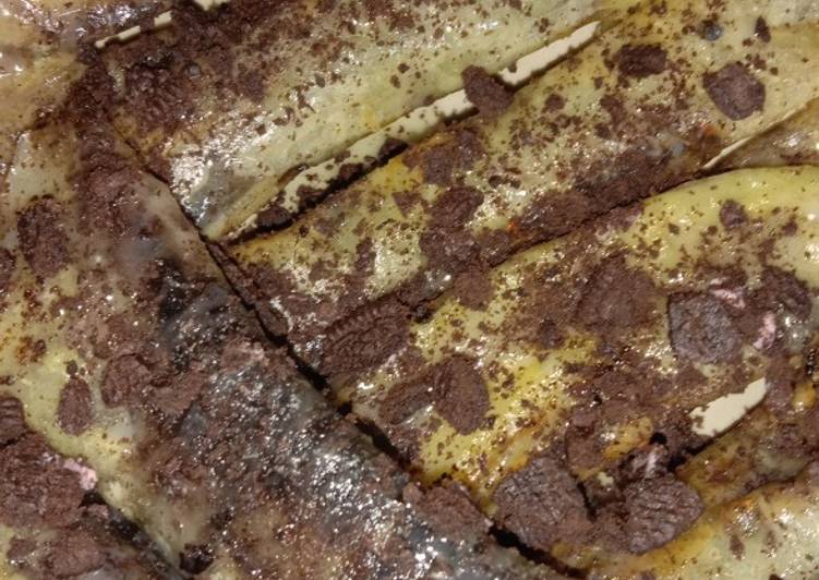 Pisang lilit oreo