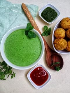 A picture of Spinach and Mint Soup.