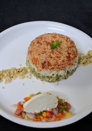 A picture of Three coloured Rice.