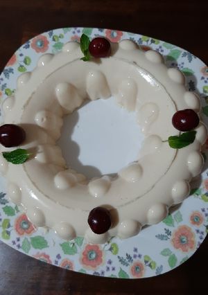 Una foto de Gelatina de leche y philadelphia